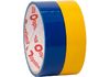 Стрічка клейка пакувальна жовто-блакитна, ширина 48 мм, довжина 20 м O45360 Optima