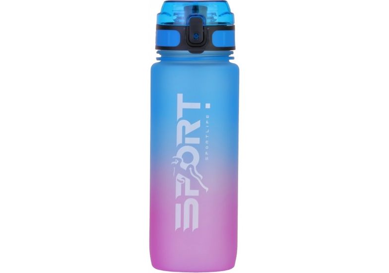 Спортивна пляшка для води, 800 мл, синя з рожевим Gradient O51944 Optima