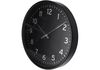Годинник настінний пластиковий, чорний з сріблом ELEGANT O52115 Optima