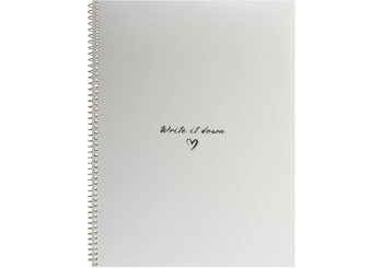 Книга канцелярська А4, 60 сторінок в клітинку, пластикова обкладинка Write it down O69160 Optima
