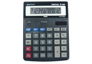 Калькулятор 12-ти розрядний, 20х15х2,7 см O75505 Optima