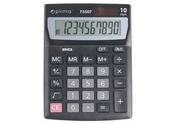 Калькулятор 10-ти розрядний, 13,7х10,3х3,2 см O75507 Optima