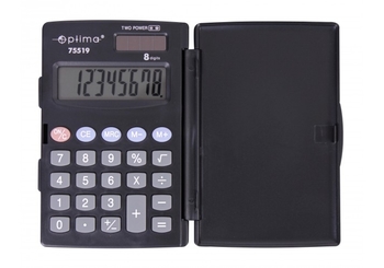 Калькулятор карманный, 8-разрядный, 10,3х6,7х1 см O75519 Optima