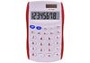 Калькулятор кишеньковий Optima 8 розрядів, розмір 123*77*14 мм, біло-червоний O75527-03 (1)