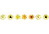 Ролл стикеров Желтые цветки в ленте на клейкой основе RH20071017 (1)