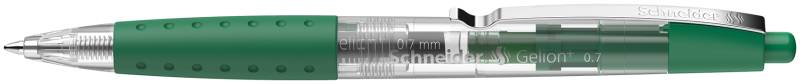 Ручка гелевая автоматическая зеленая 0,7 мм GELION S101004 Schneider