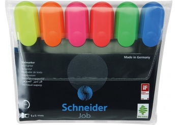 Набор текстовых маркеров, 6 цветов JOB S115096 Schneider