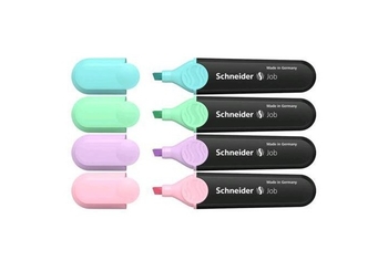 Набір текстових маркерів, 4 кольори JOB PASTEL S115098 Schneider