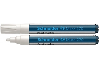 Маркер для декоративних та промислових робіт SCHNEIDER MAXX 270 1-3 мм, білий S127049 (10)