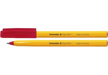Ручка кулькова червона 0.5 мм TOPS 505 F S150502 Schneider