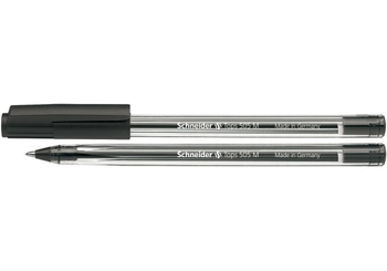 Ручка кулькова чорна 0.7 мм TOPS 505 М S150601 Schneider