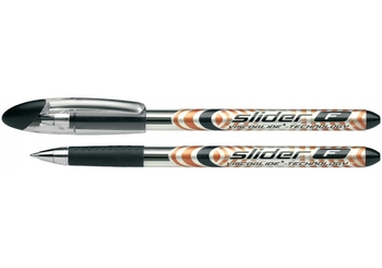 Ручка масляна SCHNEIDER SLIDER F 0,5 мм, колір чорнил чорний S151001 (10)