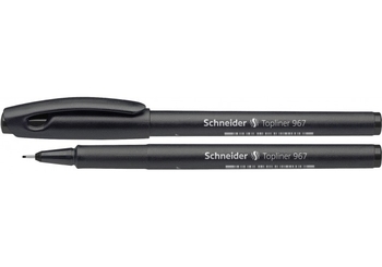 Ручка капілярна-лайнер Schneider 967 чорна S9671 (10)