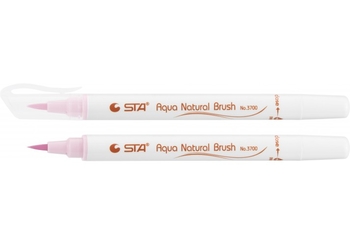 Маркер-пензлик акварельний STA 3700 AQUA NATURAL BRUSH 3700, рожева пудра STA3700-10 (1)