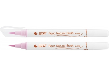 Маркер-пензлик акварельний STA 3700 AQUA NATURAL BRUSH 3700, світло рожевий STA3700-12 (1)