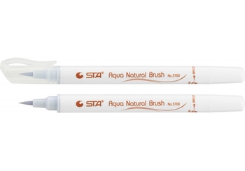 Маркер-пензлик акварельний STA 3700 AQUA NATURAL BRUSH 3700, блідо синій STA3700-25 (1)