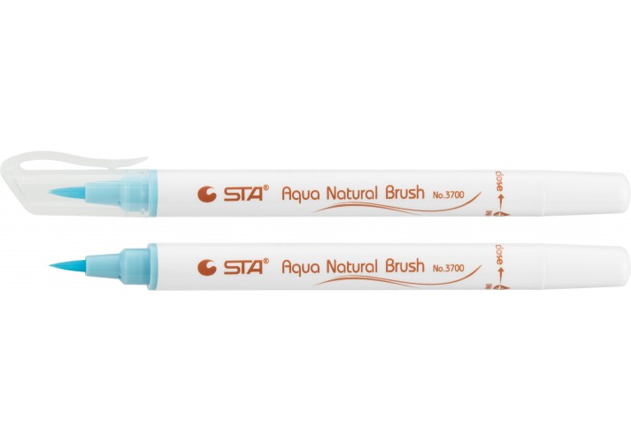 Маркер-пензлик акварельний STA 3700 AQUA NATURAL BRUSH 3700, синій пастельний STA3700-26 (1) Маркер-пензлик акварельний STA 3700 AQUA NATURAL BRUSH 3700, синій пастельний STA3700-26 (1)