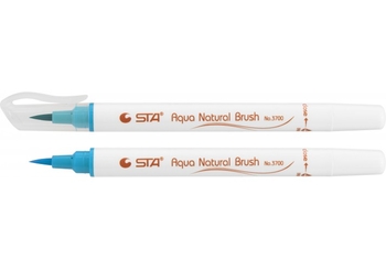 Маркер-пензлик акварельний STA 3700 AQUA NATURAL BRUSH 3700, Indian синій STA3700-28 (1)