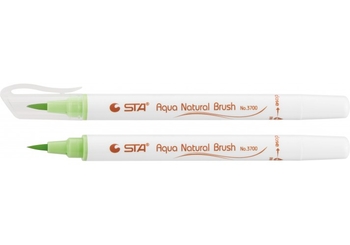 Маркер-пензлик акварельний STA 3700 AQUA NATURAL BRUSH 3700, зелений бутон STA3700-41 (1)