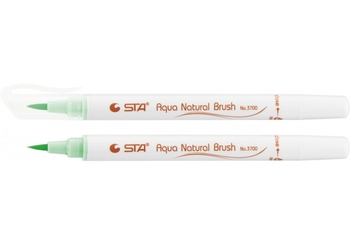 Маркер-пензлик акварельний STA 3700 AQUA NATURAL BRUSH 3700, світло зелений STA3700-42 (1)