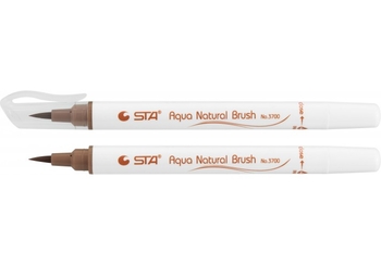 Маркер-пензлик акварельний STA 3700 AQUA NATURAL BRUSH 3700, горіховий STA3700-49 (1)