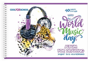 Альбом для малювання А4, 40 аркушів, 100 г/м2 CF60904-06 Cool for School
