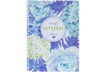Блокнот А5, 80 сторінок в клітинку, пластикова обкладинка Spring Mood: Swan E21952-02 Economix