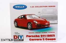Welly Модель машинка металл Porsche 911(997) Carrera S. Coupe 1:24
