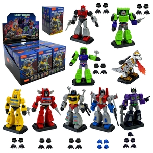 Конструктор Transformers BLokees серия GALAXY VERSION 02 (42 – 51 детали), микс 9 видов, 7.2х7.2х12 см, в дисплей боксе 71102