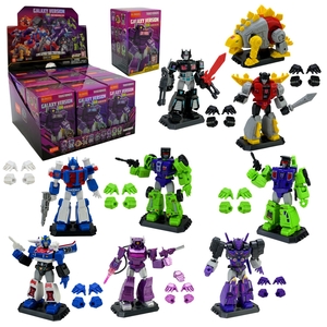 Конструктор Transformers BLokees серия GALAXY VERSION 04 (41 – 53 детали), микс 9 видов, 7.2х7.2х12 см, в дисплей боксе 71104