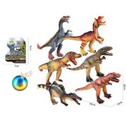 Резиновый динозавр, размер 44х14х20, со звуком и подсветкой., микс CQS709-2A