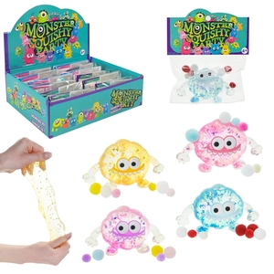 Игрушка антистресс, размер 5х3х6 см, микс 4 вида Монстрики C25301