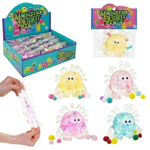 Игрушка антистресс, размер 8х3х7 см, микс 4 вида Монстрики C25302