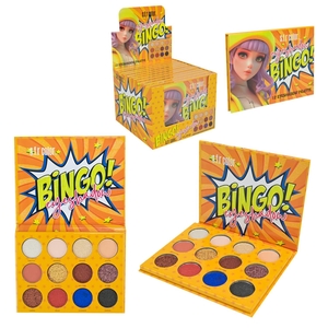 Палетка тіней для повік, 12 кольорів, розмір 11,5х19 см Bingo CN-0130