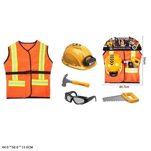 Ігровий набір: інструменти, каска та жилет, в пакеті 54х45 см Power Tools T022