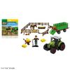 Іграшковий набір Ферма, трактор з причепом, фігурки, інструменти, в коробці 24*18,5*9 см 550-4K