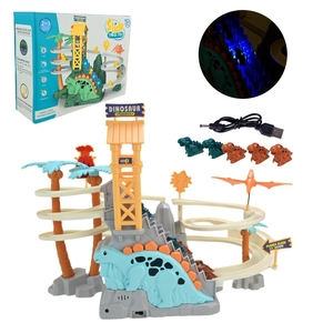 Игрушечный трек, с фигурками, со звуком и подсветкой, в коробке 31х9х23,5 см 551A-515