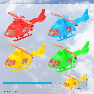 Заводний гелікоптер, мікс 4 види, у пакеті 17,5х5,5х7,2 см 5805-4