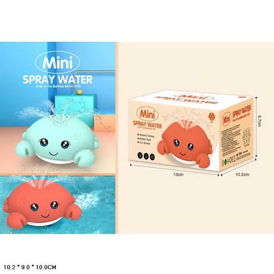 Игрушка для купания, 10,2х9х10 см, микс 2 вида, в коробке 13х10,2х6,7 см Краб-фонтан 7019 Игрушка для купания, 10,2х9х10 см, микс 2 вида, в коробке 13х10,2х6,7 см Краб-фонтан 7019