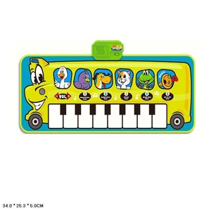 Килимок для малюків, музичний, звуки тварин та ноти, у коробці 34*5*25,3 см 757-05