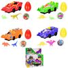 Іграшковий набір: машина, 2 динозаври, магніт, мікс 4 види, в коробці 26*26*7,5 см 7915