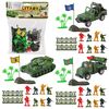 Іграшковий військовий набір: солдатики, транспорт, аксесуари, мікс 3 види, у пакеті 25х18х6 см 8685C
