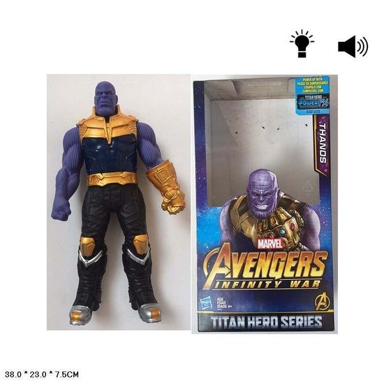 Іграшкові герої, світиться, звучить, в коробці 38*23*7,5 см Marvel Avangers Танос 95309 Іграшкові герої, світиться, звучить, в коробці 38*23*7,5 см Marvel Avangers Танос 95309