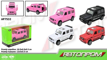 Машинка, мікс 4 види, в коробці 16,5х9,5х6,5 см AP7532 АвтоПром