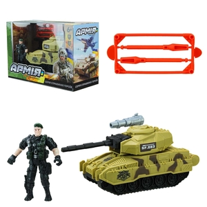 Военный транспорт, с фигуркой, в коробке 27,5х11,5х18 см. BL2302