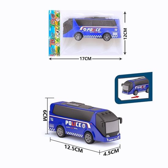 Іграшковий автобус, у пакеті 17х12 см BQ600-9A Іграшковий автобус, у пакеті 17х12 см BQ600-9A