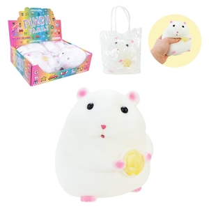 Игрушка-антистресс, размер 11,5х10 см, в сумке 12х6,5х14 см Таба хомяк C2991