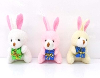 Мягкая игрушка, 6х5,5х4 см, микс 3 вида Кролик C31701