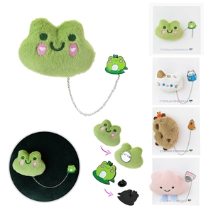 Набор пинов: мягкий и металлический пин, микс видов, на планшетке 12х9х2 см CN-0122