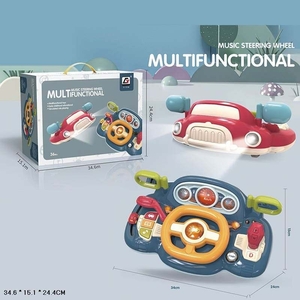 Кермо: англійська озвучка, пісні, фрази, сигнали машин, на батарейках, мікс 2 види, у коробці 34,6х15,1х24,4 см CY-7076B